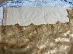 Love Sac Elk Phur Golden Brown Faux Fur Remnant- Approx. 1.75 yards