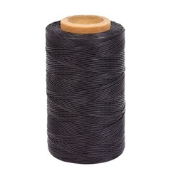 Waxed Thread 284 Yards 150D 0.8MM Leather Sewing 0.8 mm, Black