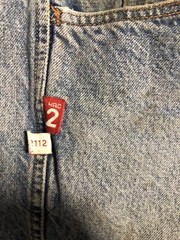 Lot Of 12 Denim Jean Pants For Scraps Craft Hobbies. Light Wash FR. 25#