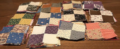 Lot Of 127 Cotton 4-Patch 4 ½” Quilt Blocks