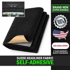 Black Suede Headliner Fabric Material for Car Auto Headliner & Trim 19.7″ × 80″