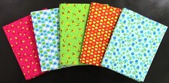 5 Fat Quarters – Garden Hearts – Quilting, Sewing – 100% Cotton 5405