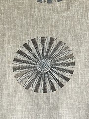 Essante Kobe 5 Yards Embroidered Curtain, Home Decor Circles Pattern Fabric