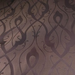 Reversible Brown Damask Jacquard Upholstery Drapery Fabric 54″ By The Yard
