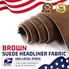 3MM Brown Automotive Universal Flat Knit Headliner Fabric With Foam Backing
