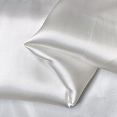 Heavy 24m/m 55”Wide Natural White Mulberry Silk Cotton Charmeuse Fabric Wedding