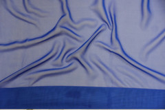 Royal blue Solid Chiffon Fabric Polyester Dress Sheer 58” Wide By the Yard