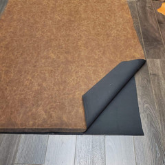 Brown Distressed 24 inch x 54 inch Vegan Faux Leather Fabric Sheet Synthetic Ple