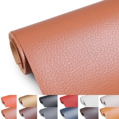 Faux Leather Fabric, 55″ Wide Upholstery Fabric by The Yard Marine Vinyl Fabr…