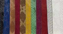 vinyl faux Fake leather Snake Viper Embossed fabric sold yard