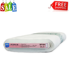 Pellon SF101 Shape-Flex Cotton Fusible Interfacing, White, 20″ x 10 Yards Bolt