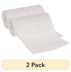 Jute Burlap Fabric Roll – 6 Inch Width x 5 Yards Length – Precut with Finished