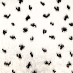 Dalmatian Fluffy Faux Fur Fabric 150cm wide (60″) sold by half metre/yard