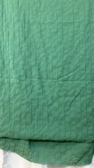 Vintage Green Dual Tone Cotton? Sari 104”L x 86” W Fabric Woven Butte