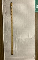 Chicken Wire Pattern Geometric Light Grey White Cotton Fabric FQ