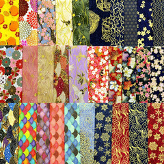 30Pcs Japanese Style Fabric Squares,8 Inchx10 Inch (20Cmx25Cm) Cotton Craft Fabr