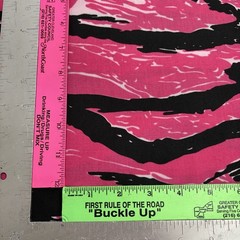Fabric By The Yard – Pink White Black Tiger Camouflage – 44” Wide – Cotton/synth