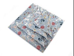 Indian Grey Floral Printed Cotton Fabric Beautiful Dressmaking Fabric US
