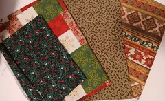 Christmas Quilt-Craft Fabric 5+ Lbs LOT Vtg-Modern Yards Remnants Panels Pcs.