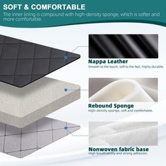 Nappa Quilted Diamond Faux Leather 64″ Wide Foam Backed Car Headliner Upholstery