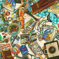 Vintage Voyage – 1 yard price! – Continuous yards available.