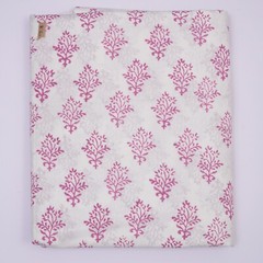 Indian 5 Yard Hand Block Floral Print 100% Cotton Dressmaking Craft Fabric