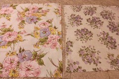 Vtg Lot of 25 Fat Quarters Upcycled Floral Bed Sheets Sewing Crafting 22 Designs