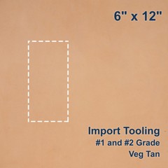 SLC Full Grain Veg Tanned Leather Pre-Cut Sheets 2oz to 10oz & 6″x12″ to 24″x24″