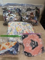 4 Pounds Mixed Fabric Scrap & Remnant Lot Craft Quilting Sewing Assorted Prints