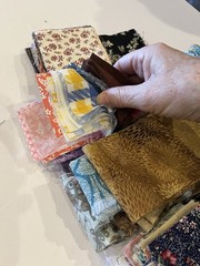 Over 600 Assorted pre cut squares 100% cotton fabric quilt scraps Moda