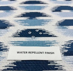 SUNBRELLA 146207 ESCAPE DENIM BLUE GEO OUTDOOR INDOOR FABRIC BY YARD 54″W