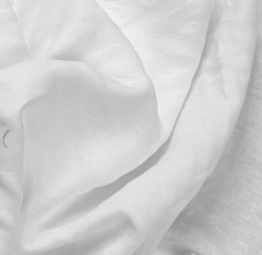 WHITE 100% Linen fabric 56” Width Sold By The Yard