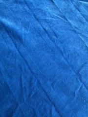 Royal Blue Velvet Fabric Remnant Sewing Craft Upholstery Material 57″ x 133″
