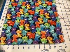 Colorful cats on quilting cotton 1/3 Yard