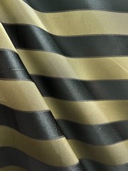 BLACK GOLD Striped Brocade Upholstery Drapery Fabric (110 in.) Sold BTY