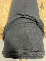 Charcoal Black POLARTEC Power Grid FR Flame Resistant Fleece Fabric