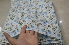 10 Yard Hand Printed New Design Fabric 100%Cotton NO TARRIF CHARGES 100%✅BF-3