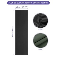 PU Faux Leather Fabric 0.4 Yards Synthetic Leather Material Black