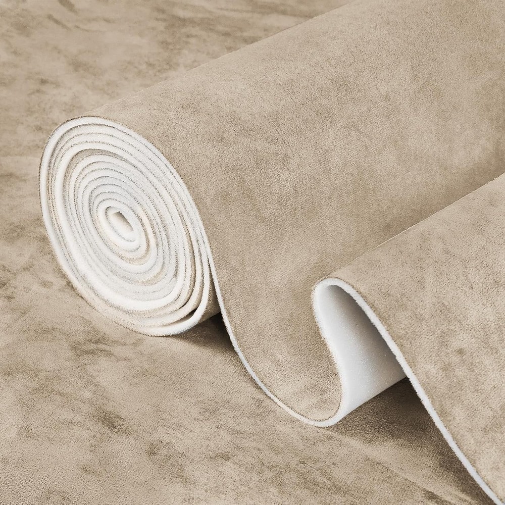 Suede Headliner 120″x60″ Foam Backing Car SUV Truck RV Boat Auto Roof Beige