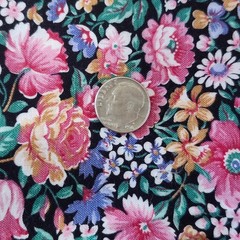 Floral Cotton Fabric Remnant Lot 11 Pieces Quilting Crafting Multicolor