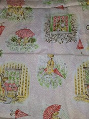 VTG J Manes Lot Of 3 HOLLY HOBBIE HTF Fabric Pieces Various Sizes Read