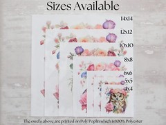 Valentines Floral Baby Highland Cow Fabric Panel Craft Sewing Quilt Block A559