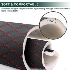 63″ Wide Quilted Vinyl Faux Leather Foam Backed Car Headliner Upholstery By Yard