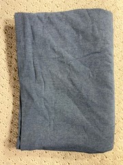 Vintage Lightweight Indigo Cotton Chambray Denim 76” X 56” 2 Yds Medium Blue