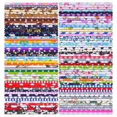 500 PCS 4×4 Inch Cotton Fabric Squares Precut Patchwork Quilting Bundle Craft