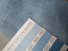 Sky Blue Semi Sheer Linen Window Drapery Curtain Bed Skirt Fabric 13Yards
