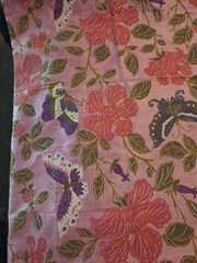 RARE! THAI SILK COMPANY 60’s 100% Silk Fabric Hand Dyed 40X38 Sewing/Craft-Read!