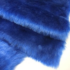 Rich Royal Blue Short Pile Faux Fur Fabric 62/64″ Wide Sold by Yard
