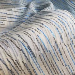 1yard X 1.14meter Metallic Brocade Silk Georgette Fabric Dress Skirt Material