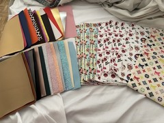 42 count Faux Leather Crafting Sheets Assorted Designs Colors